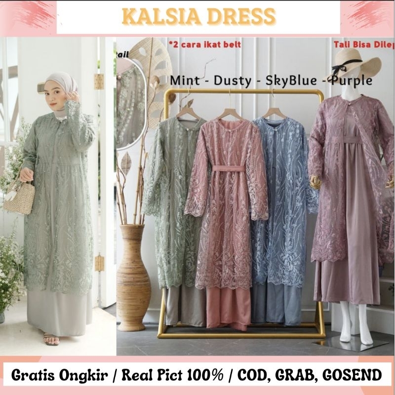 KALSIA DRESS / DRESS PESTA / DRESS KONDANGAN / DRESS BRIDESMAID / BUSUI FRIENDLY