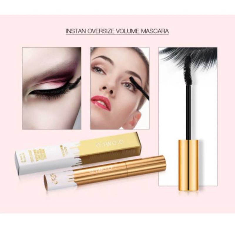 O.TWO.O Gold Mascara Waterproof Long Lasting Curling Eyelash Cosmetic Maskara badai tahan air dan tahan lama