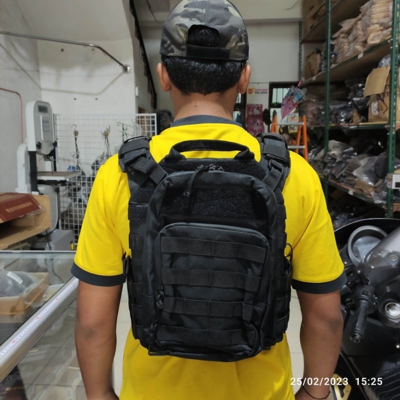 Bodyvest nakula / bodyvest black viper anti peluru bila pasang kevlar