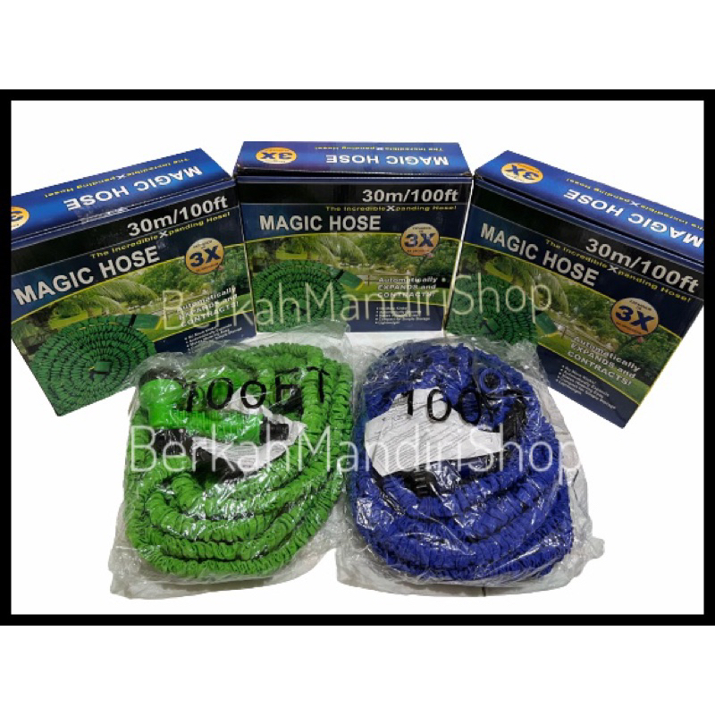 SELANG AIR AJAIB MAGIC HOSE 30m/100ft // Untuk Siram Tanaman // Cuci Motor / Mobil // Halaman DLL