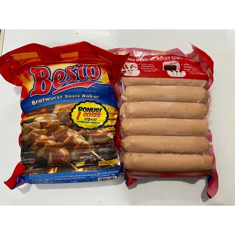 BESTO SOSIS SAPI JUMBO BAKAR 1KG