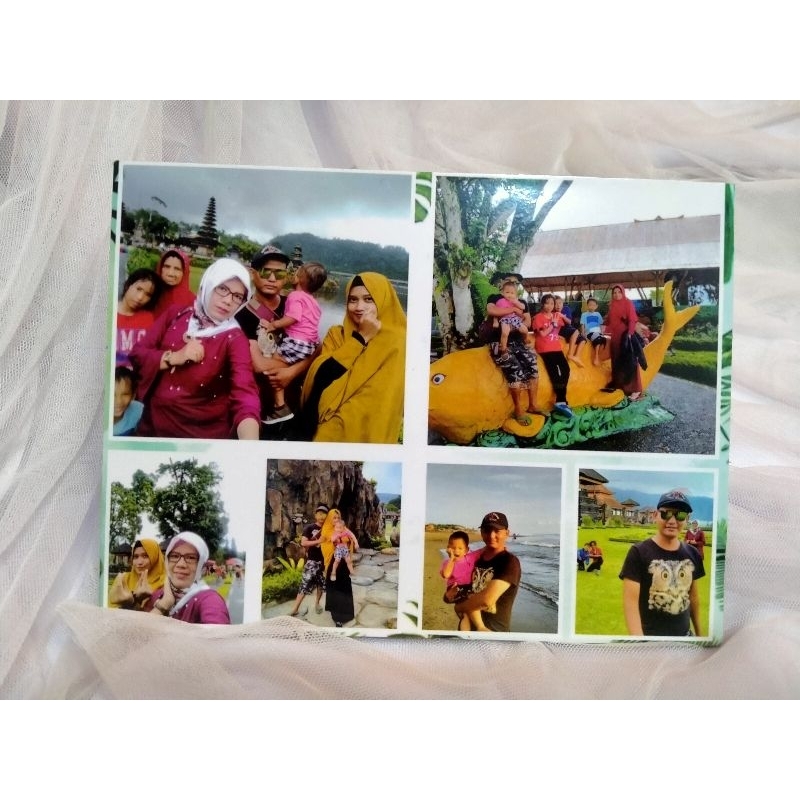 Hiasan dinding Foto kolase + bingkai MDF