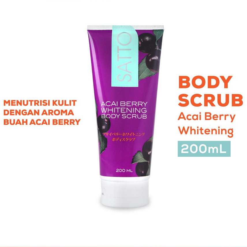 Satto Acai Berry Whitening Body Scrub 200ml