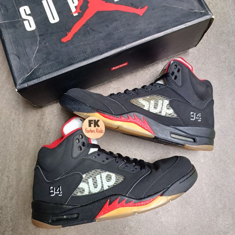 Air Jordan 5 Retro Supreme Black