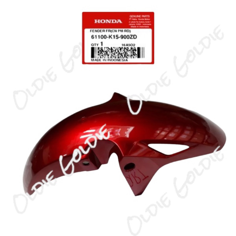 61100-K15-900ZD Slebor Spakbor Depan CB 150 R StreetFire Old 2012-2015 Merah Maroon