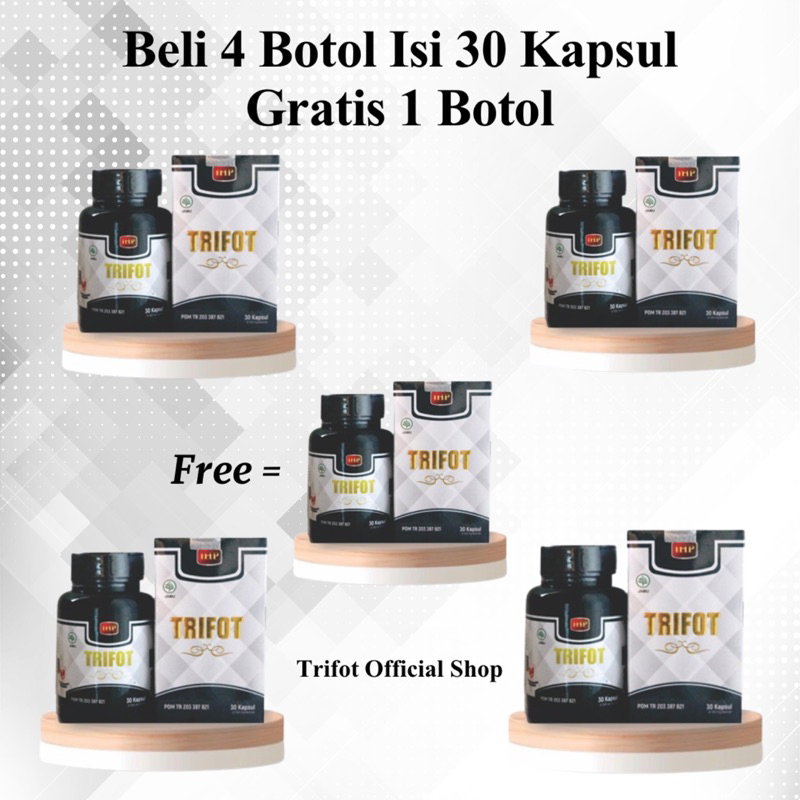 Paket 5 Botol TRIFOT Penggemuk Herbal BPOM Isi 30 Kapsul