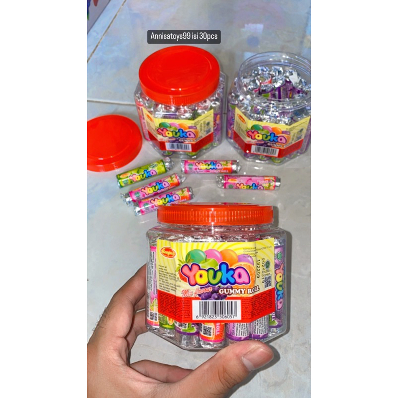 

RANJANI YOUKA ROLL GUMMY ROLL ISI 30PCS