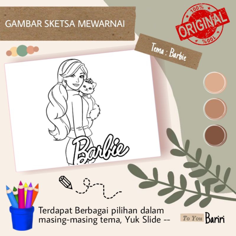 

Gambar Sketsa Mewarnai | BARBIE | Sketsa lukis | Sketsa Sablon