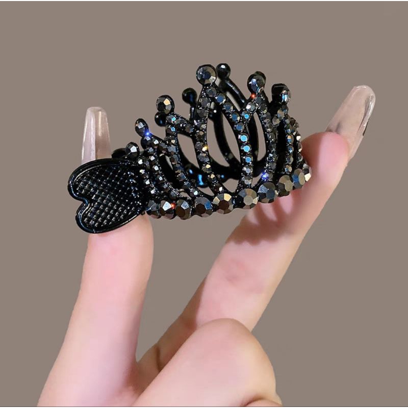 Jepit Rambut Ponytail Doff 4.8cm Model Mahkota Jepitan Rambut Elegan Impor Jedai Korea Irregular Hair Clip Crown Fixed Artifact Ponytail Buckle Hairpin Catch Clip