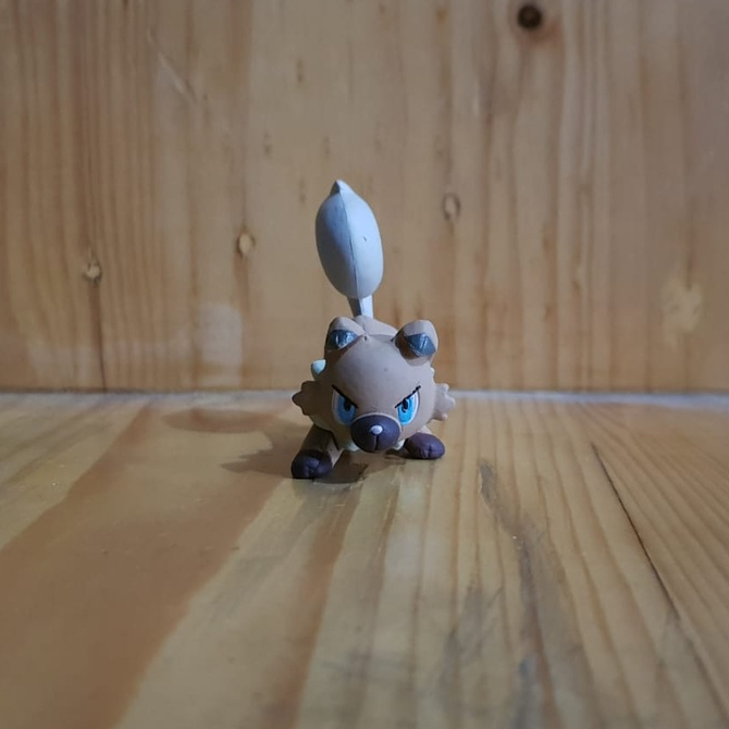 Rockruff Figure Pokemon Figur Wicked Toys WCT Tomy RARE Alola