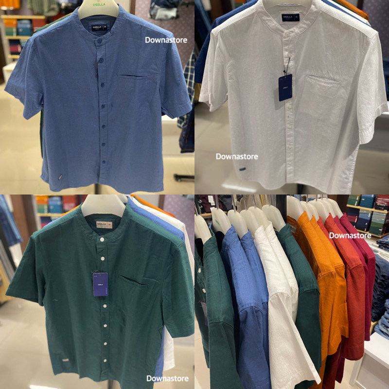 Kemeja kerah sanghai pria brand Osella originial (S-XL)