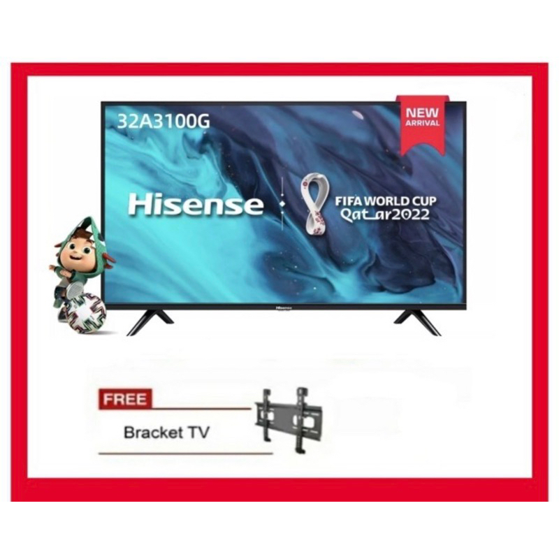 HISENSE TV LED 32 INCH DIGITAL TV GARANSI 4 TAHUN NEW