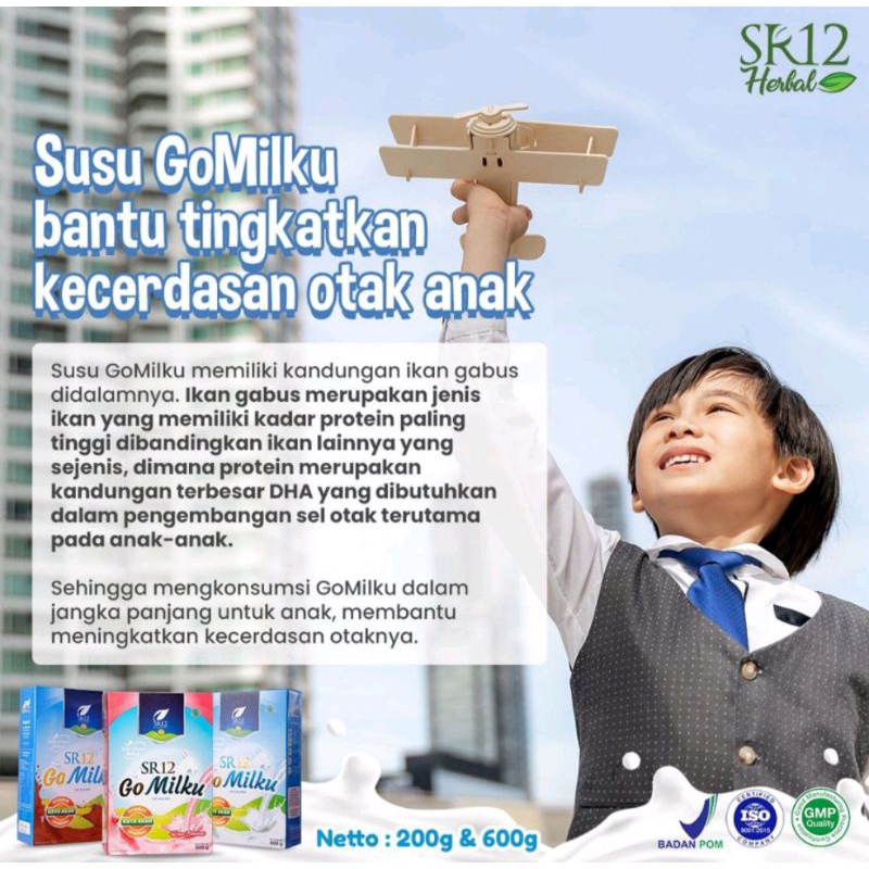 SUSU GO MILKU SR12 / Susu Kambing Etawa Bubuk Original BPOM