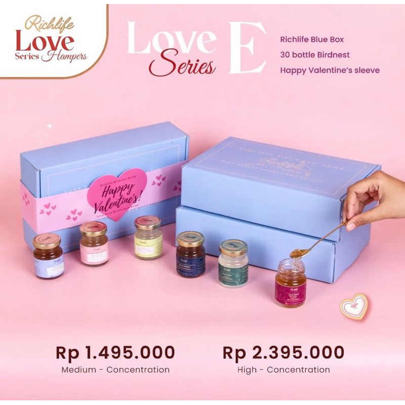 

HAMPERS VALENTINE BIRDNEST-SARANG BURUNG WALET (LOVE E-30BOTOL)