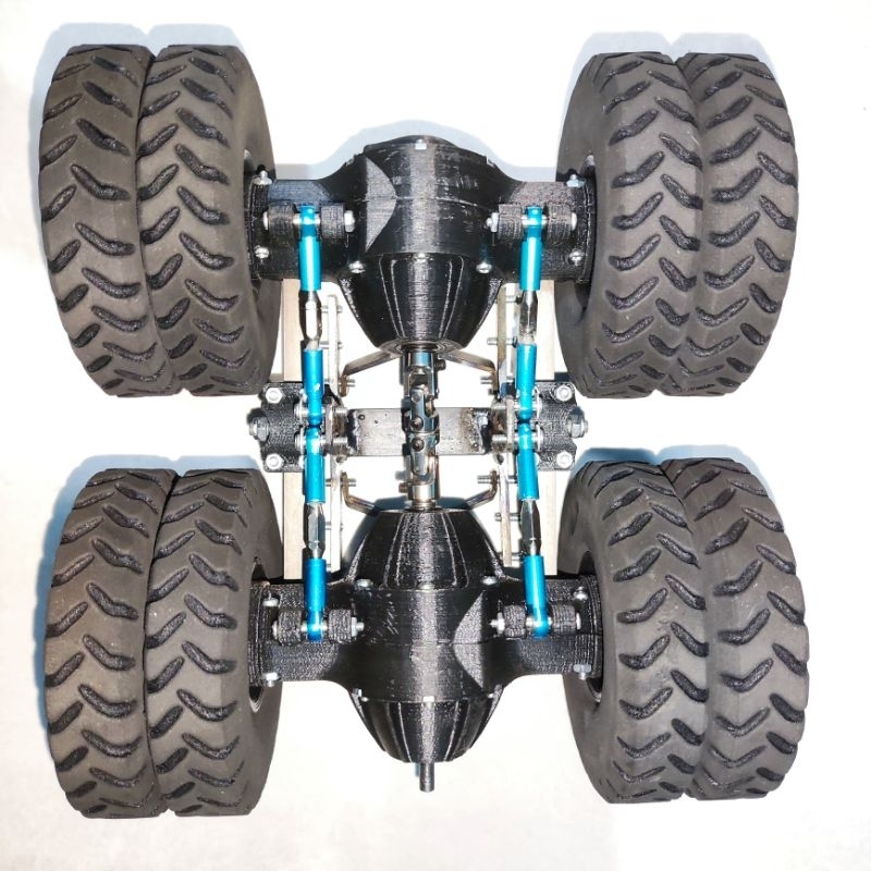 Gardan No Differential Gardan Miniatur Truk tronton Fulset belakang skala 12 Hino / Fuso Lebar 20 cm