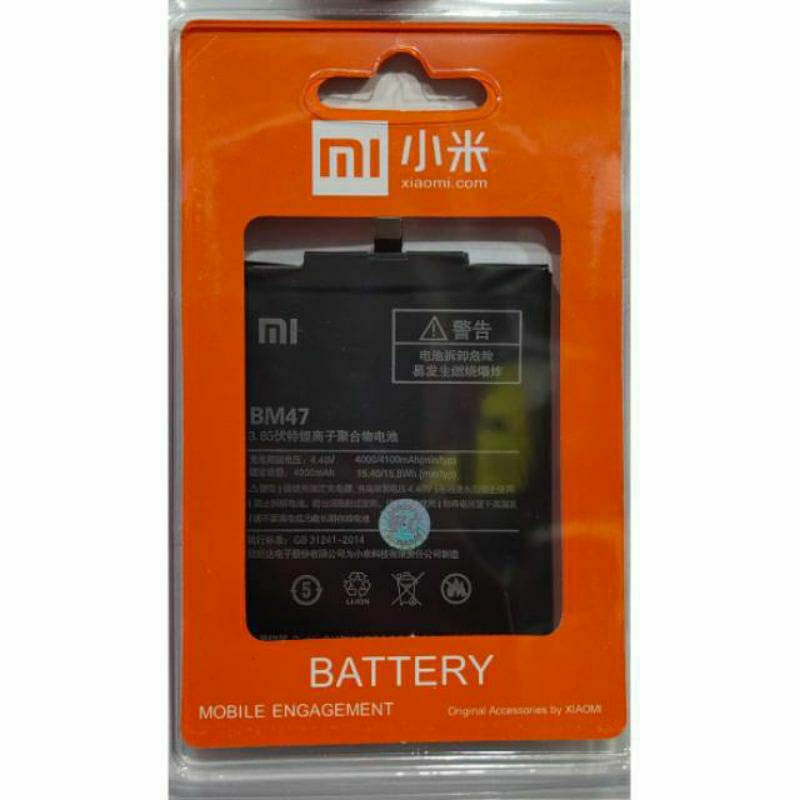 Baterai Battery Xiaomi Redmi BM 47/Redmi 3)3S/3X/3Pro/4Xy