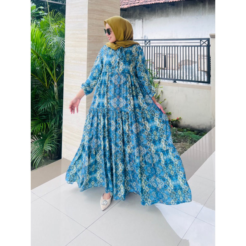 Gamis rayon twill uniqlo premium