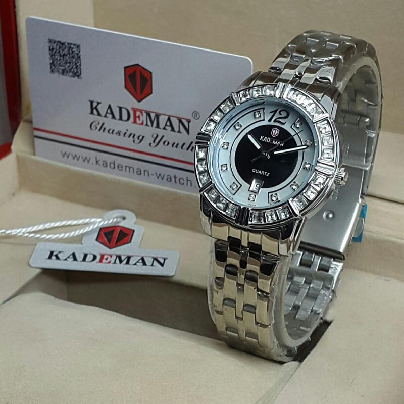 jam tangan permata kademan wanita K830L water resistand
