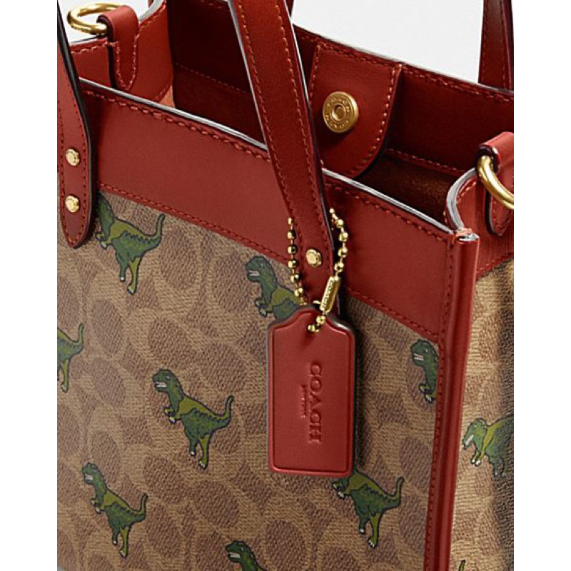 Coach FIeld Tote 22 In Signature With Rexy Print (CF083)