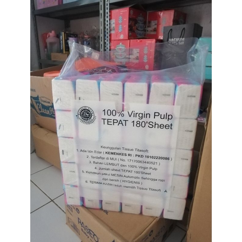 Tisu TitaSoft 1 Ball /Tisu wajah Titasoft  1 Duz