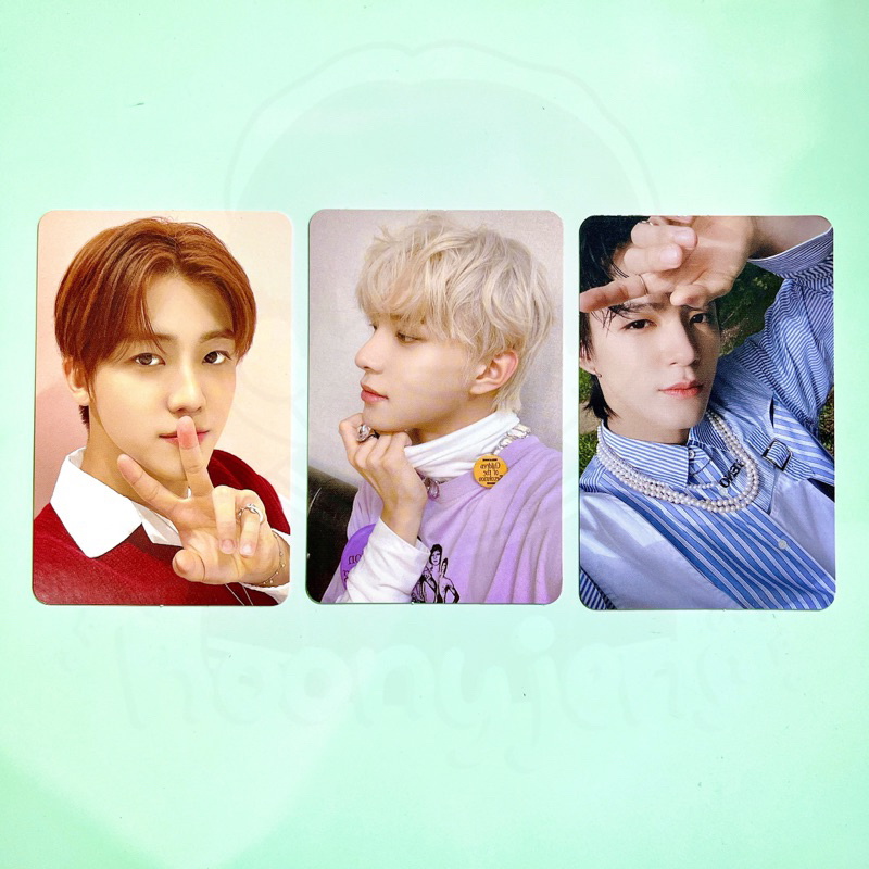 PC Official Jungwoo (sticky ver.), Jeno Kihno HF (future ver.), Jaemin 4x6 photo dream cinema