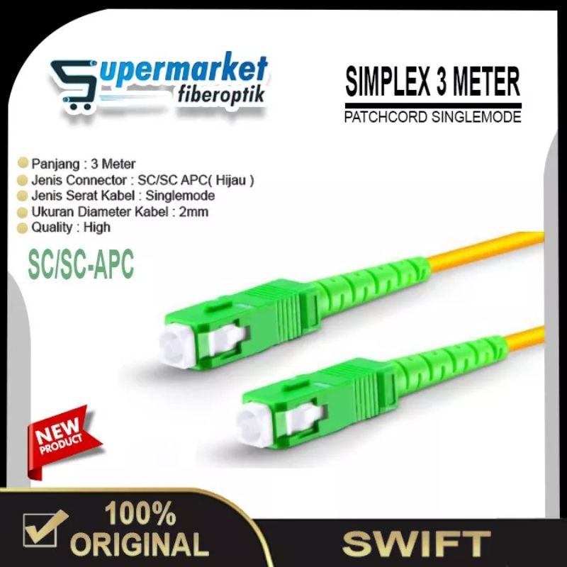 Fiber optic Patchcord /Patchcore  sc apc sc apc kabel fiber optic