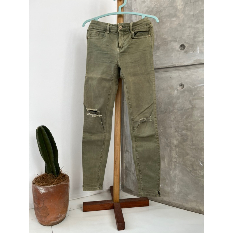 Celana Panjang Jegging Jeans Wanita - Stradivarius Preloved