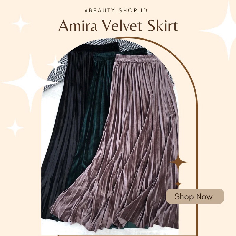 [SYSLABEL] Wendys Skirt - Rok Velvet Bludru Premium