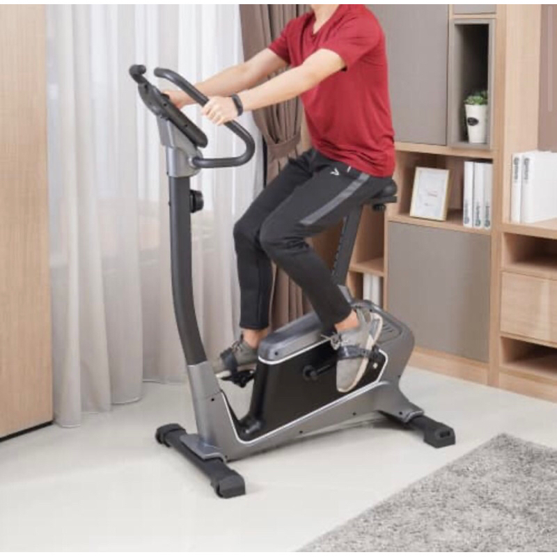 BERWYN SEPEDA STATIS 511B ABU-ABU 8 LEVEL BEBAN/MAGNETIC BIKE/PEMBAKAR LEMAK KALORI/ALAT GYM MURAH