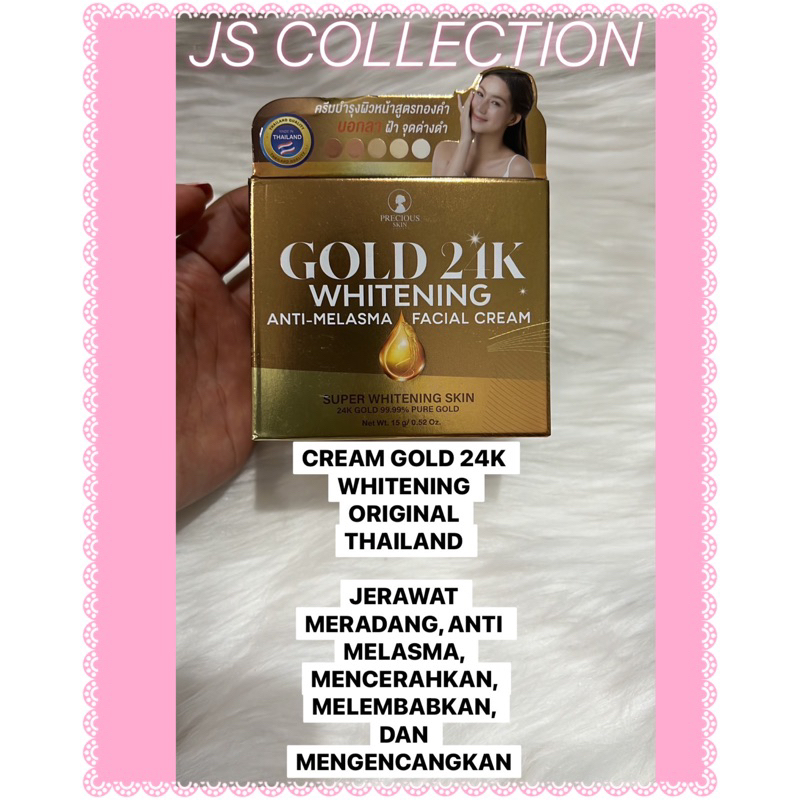 CREAM 24K GOLD WHITENING ORIGINAL THAILAND / CREAM GOLD 24K WHITENING