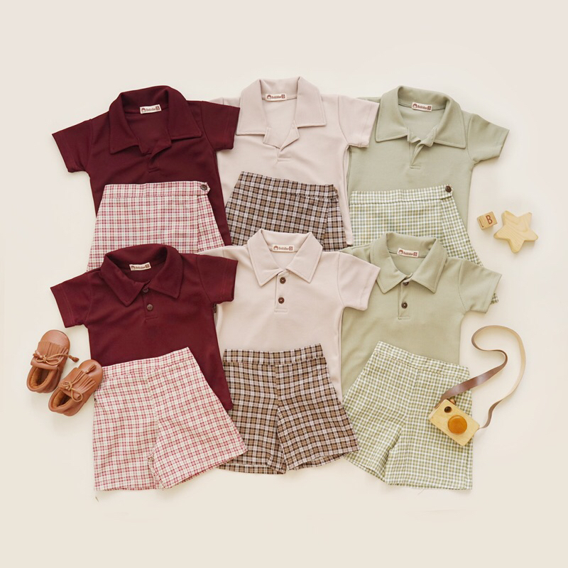 TARTAN COUPLE SET | SETELAN ANAK LAKI LAKI SETELAN ANAK PEREMPUAN MOTIF TARTAN