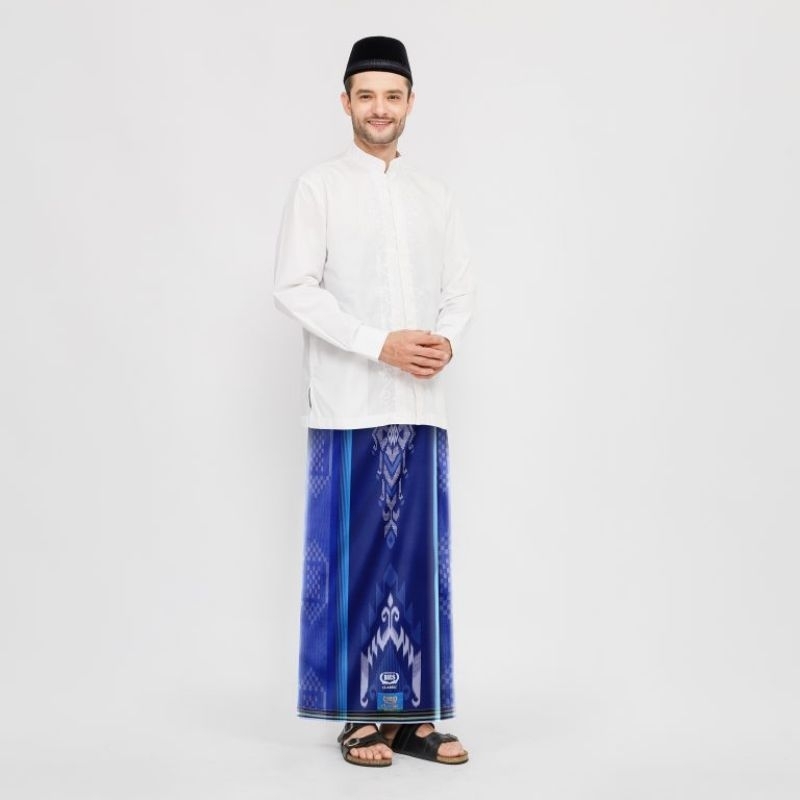 Sarung BHS Classic Gold Motif C45 DKD Biru