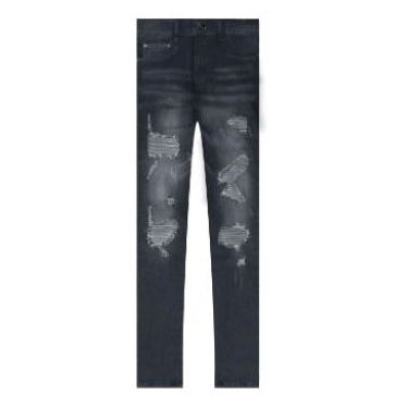 Rucas Grey Caviar Leather Jeans