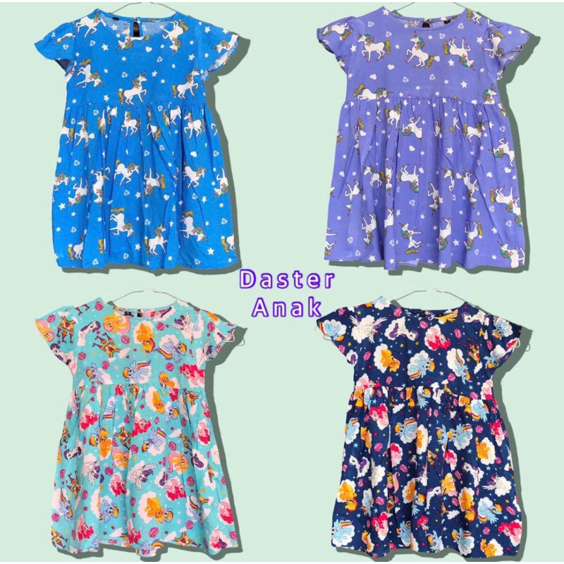 DASTER ANAK PEREMPUAN  REMPEL RAYON PREMIUM VISCOSE GRAM FASHION