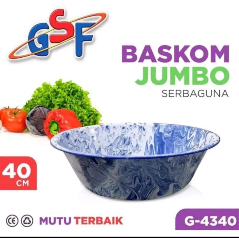 Baskom Lurik Jumbo / Baskom Blirik / Baskom Seng Jadul 42cm