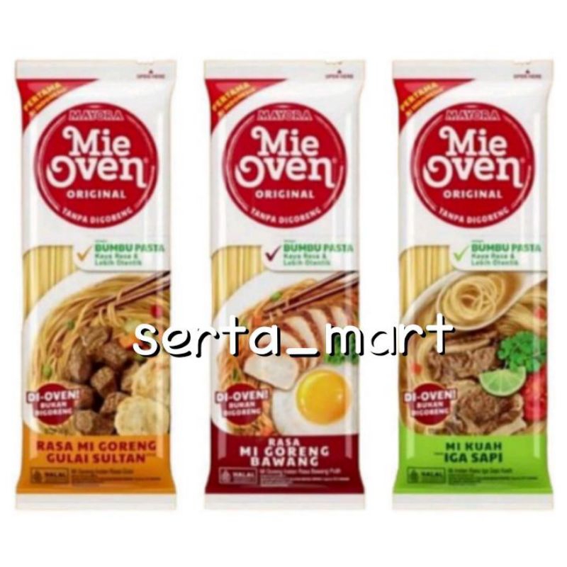 

Mayora Mie Oven - Mie Instan Goreng Bawang Putih 71gr / Kuah Iga Sapi 78gr