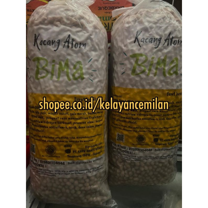 

Kacang Atom Bima & Kacang Atom SP 250gram