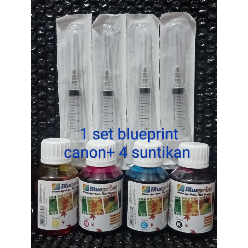 4 botol blueprint Canon 100ml+4 suntikan....(premium)