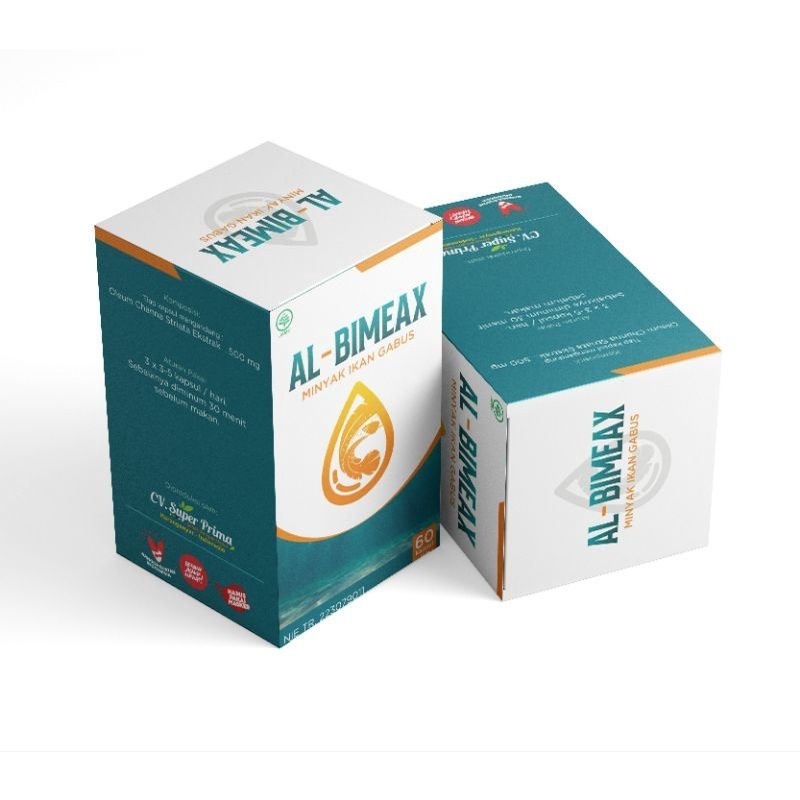 

Albimeax herbal Ikan Gabus Minyak Ikan Kutuk Al bimeax Isi 60 & 40 Kapsul