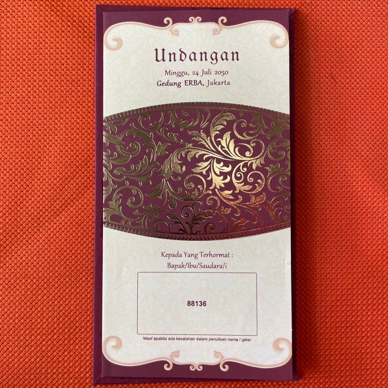 undangan pernikahan ERBA HC-88136