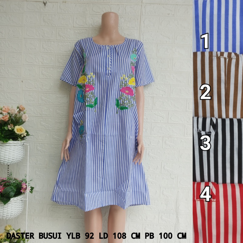 Daster katun bordir yunyun uk. L (YLB)