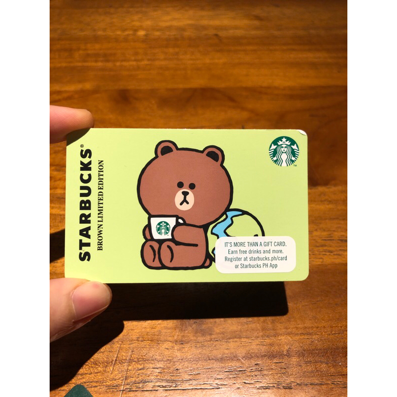 Starbucks Card Philippines X Line Friends - Brown Exclusive Edition