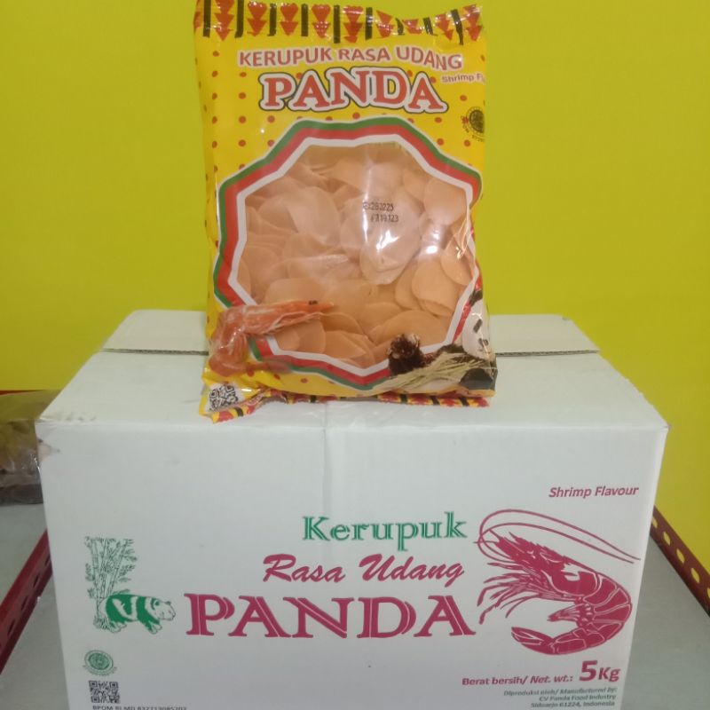 

KRUPUK RASA UDANG PANDA 5KG ISI 10 @500GR PERBUNGKUS