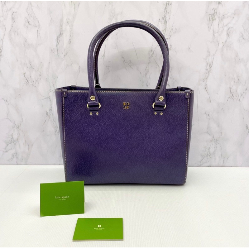 Tas Kate Spade kulit ungu ORIGINAL preloved