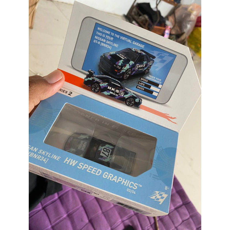 HOT WHEELS NISSAN GTR34 hks
