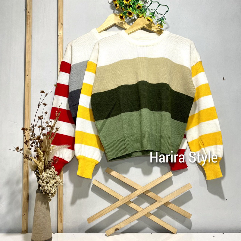 EVELYN CROP SWEATER RAJUT from HARIRA STYLE