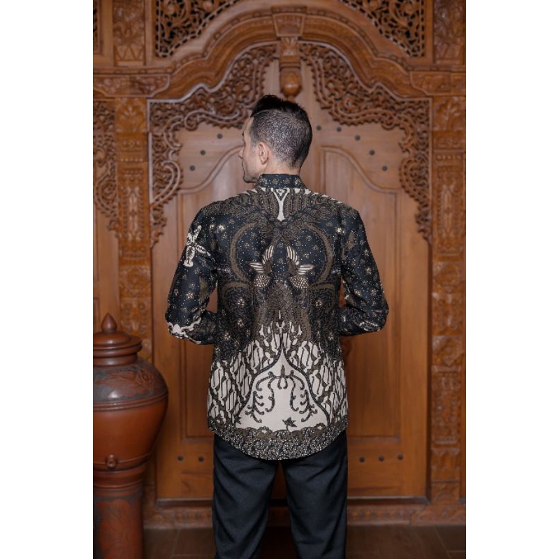 GURDARAJA Kemeja batik solo premium SLIMFIT lengan panjang full furing