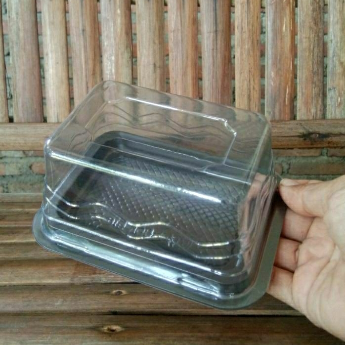 5'S Mika Plastik BGK 610 ukuran 10 x 6,5 Coklat kemasan Roti Gulung Mini cake tart kue potong