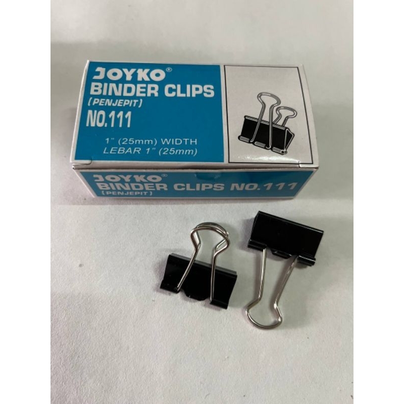 

(1BOX) Binder Clip Joyko 111 / Penjepit Kertas Joyko
