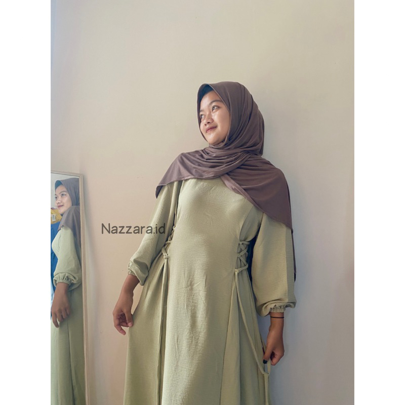 Rosetta Maxi Dress / Gamis Airflow Crinkle / by Nazzara.id